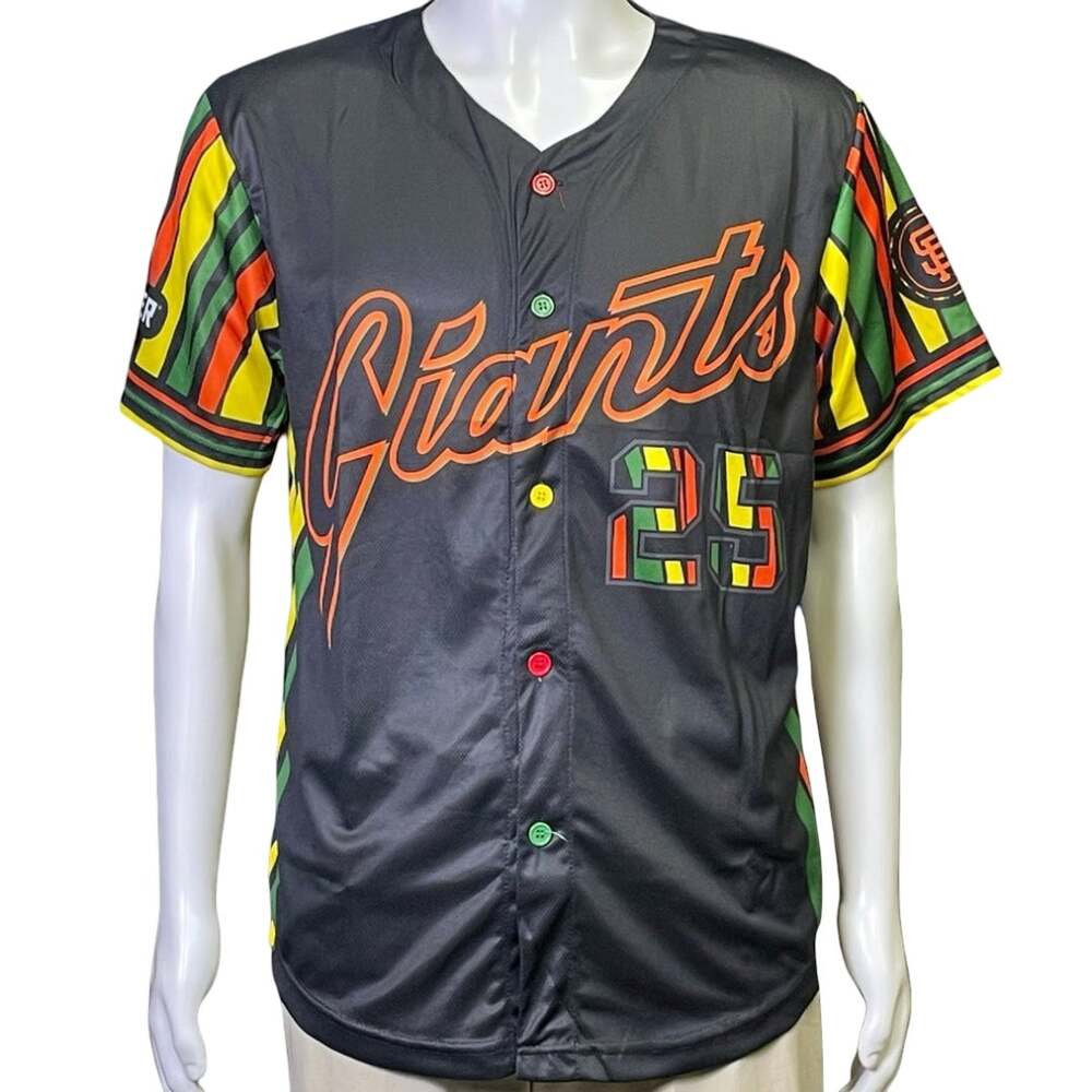 2025 Limited Edition San Francisco Giants #25 Black Heritage Jersey Men Medium